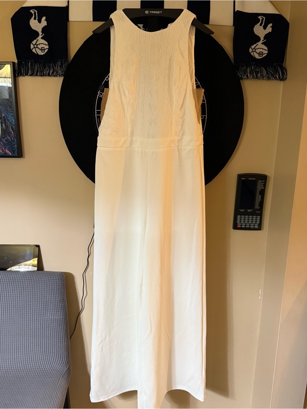 SHEIN White Sleeveless Maxi Dress with Textured Bodice